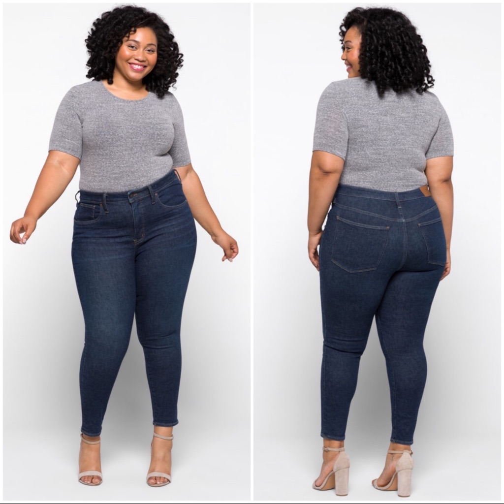 Madewell 9” Mid-Rise Dark Larkspur Wash Skinny Jeans Plus Size 22 Tall